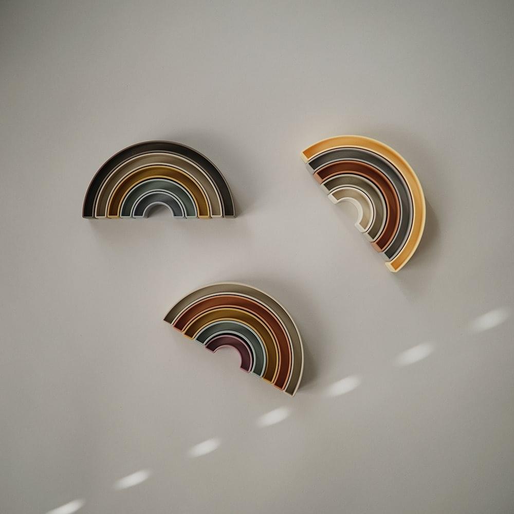 Rainbow Stacker Mushie Sol