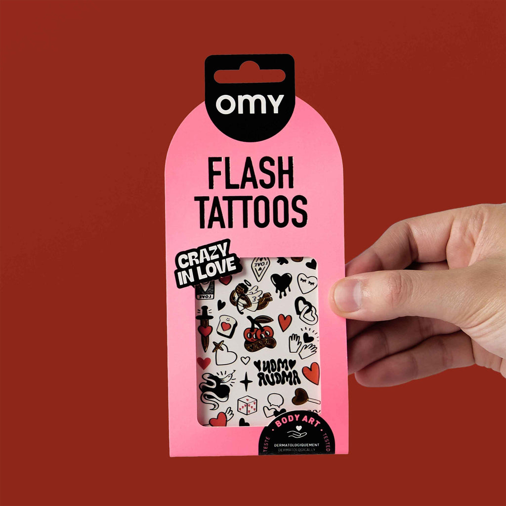 OMY Αυτοκόλλητα flash tattoos Crazy in Love