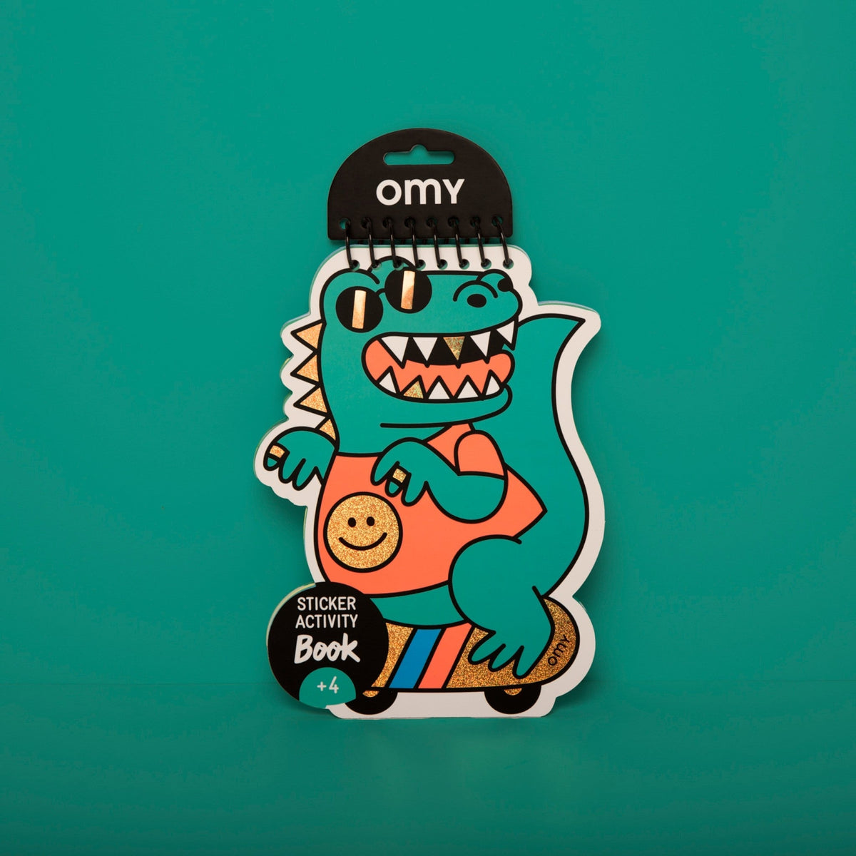 OMY Βιβλίο δραστηριοτήτων με αυτοκόλλητα Dino