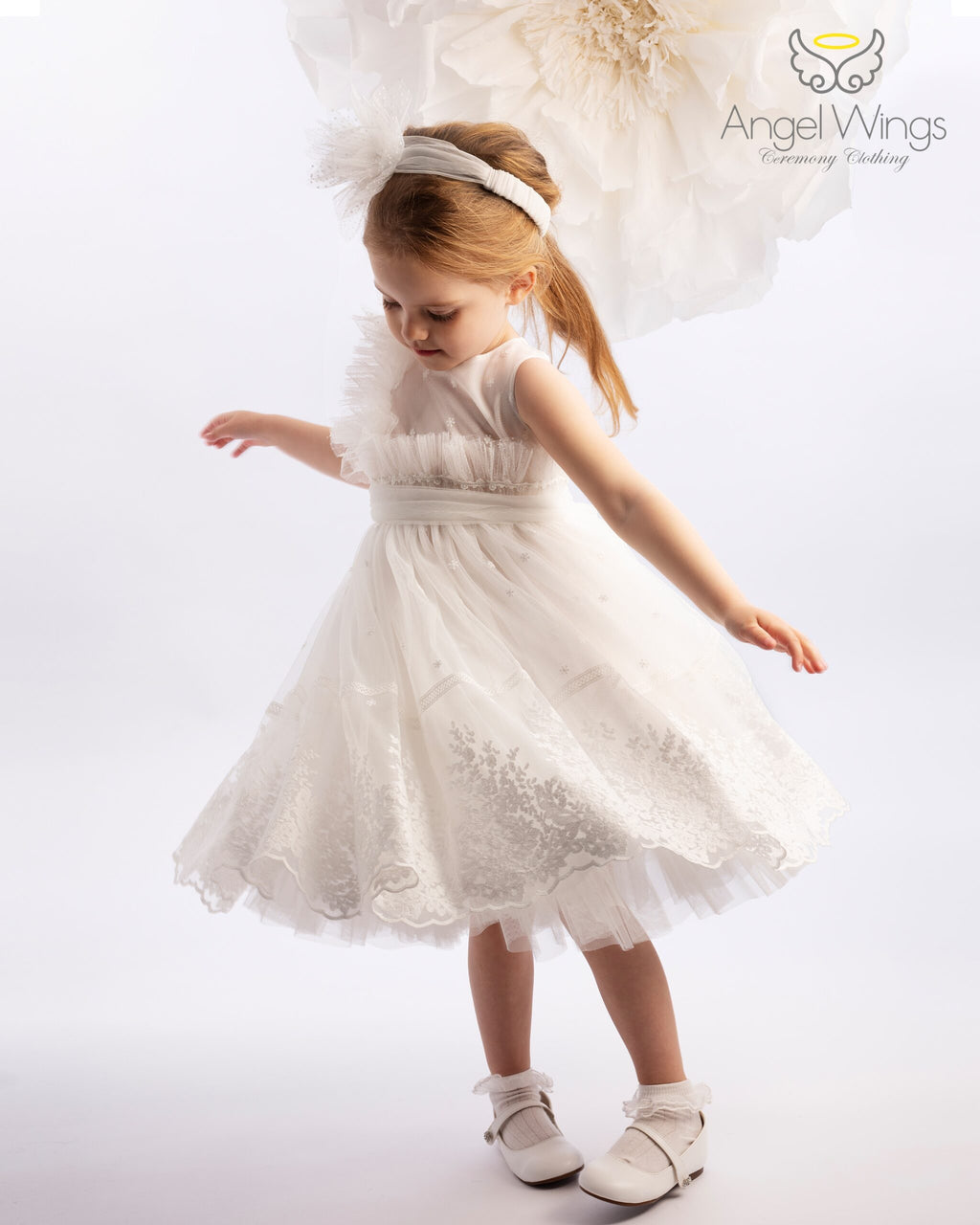 Βαπτιστικό Φόρεμα SS25 ALBA Angel Wings