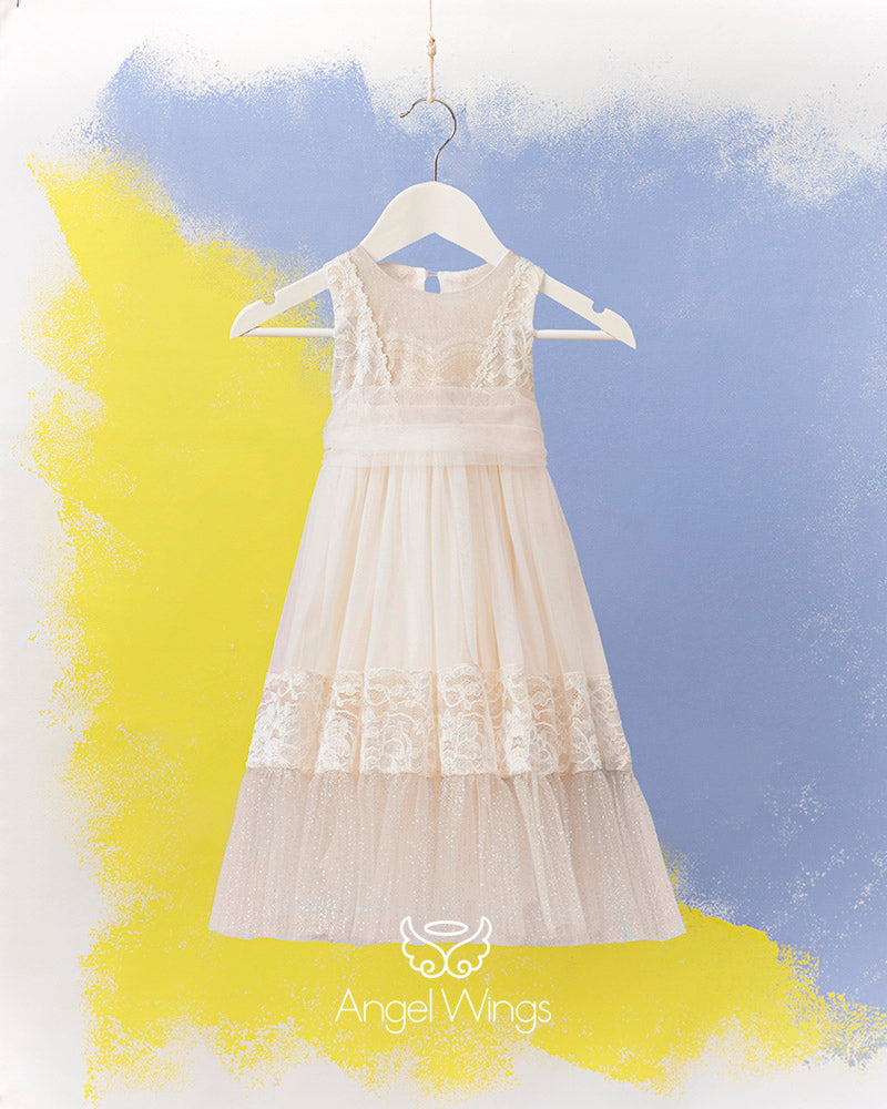 Βαπτιστικό Φόρεμα SS25 YOLANDA Angel Wings