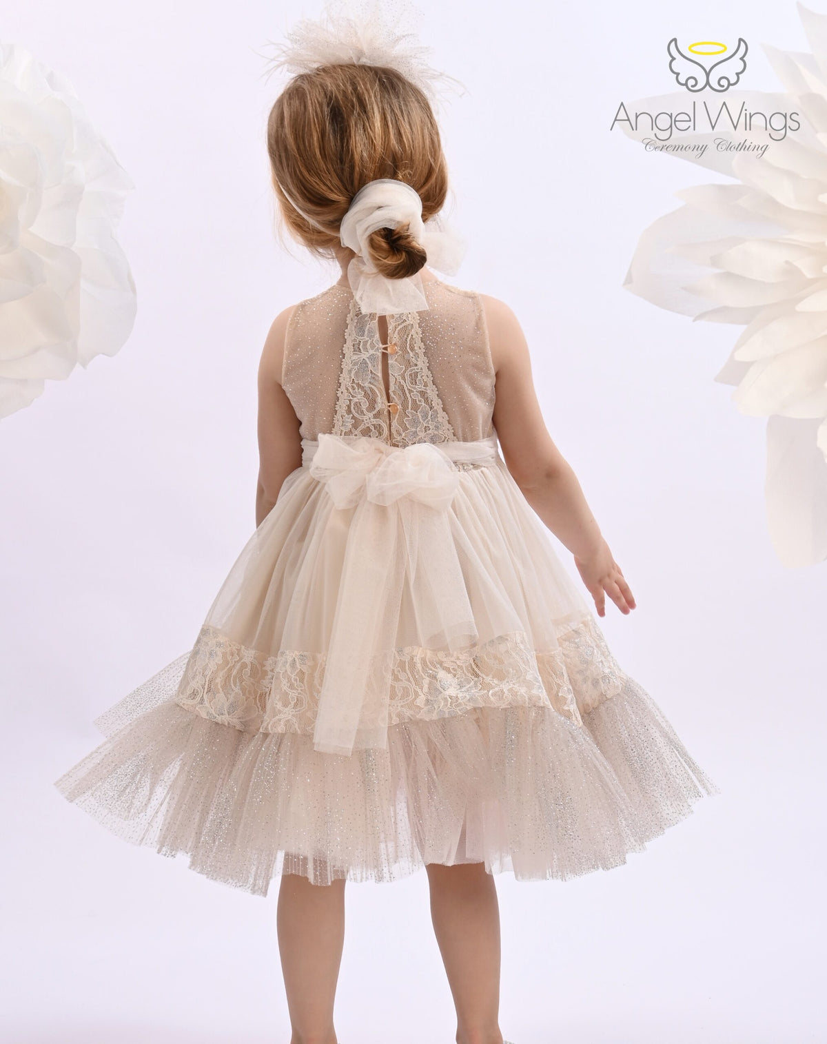 Βαπτιστικό Φόρεμα SS25 YOLANDA Angel Wings
