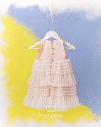 Βαπτιστικό Φόρεμα SS25 VALENTINA pink Angel Wings