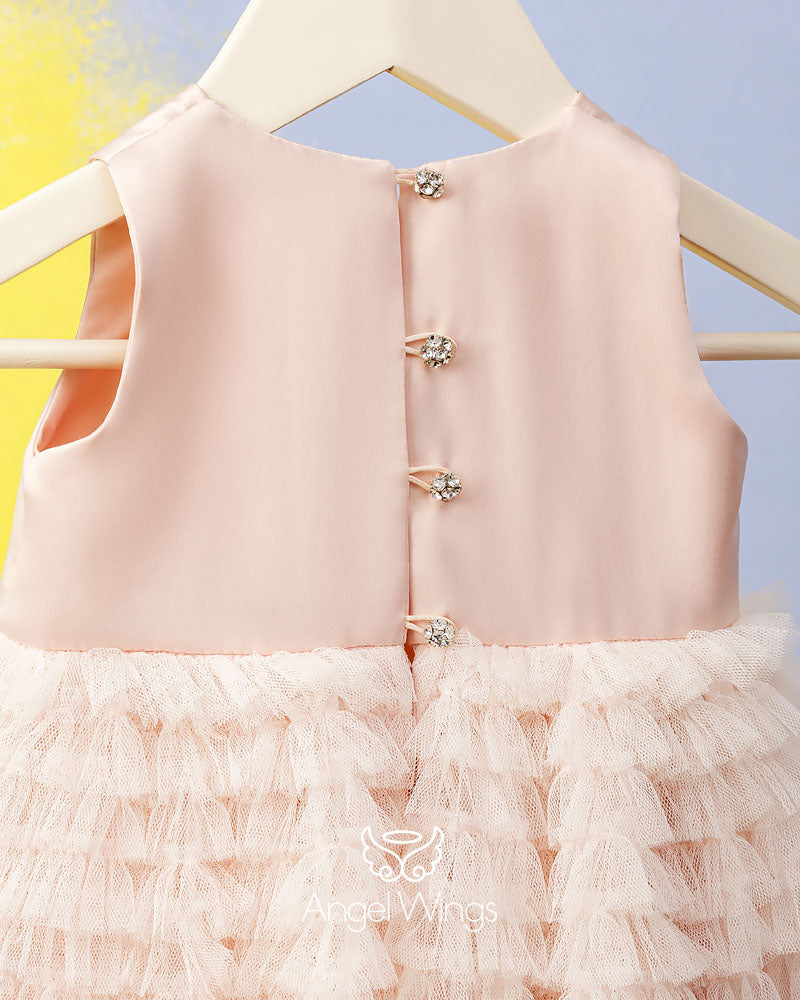 Βαπτιστικό Φόρεμα SS25 VALENTINA pink Angel Wings