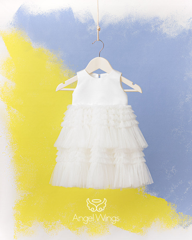Βαπτιστικό Φόρεμα SS25 VALENTINA Angel Wings