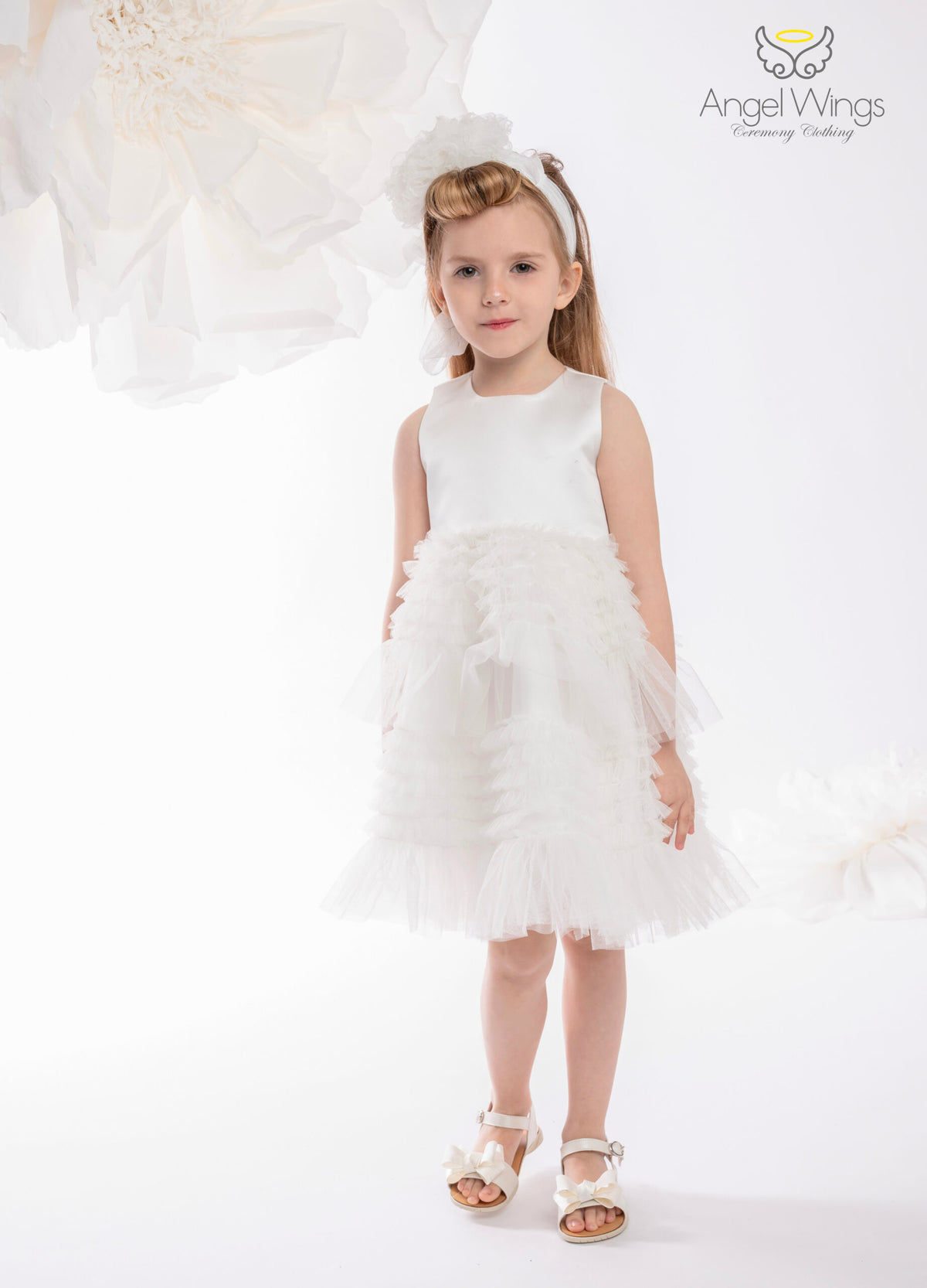 Βαπτιστικό Φόρεμα SS25 VALENTINA Angel Wings