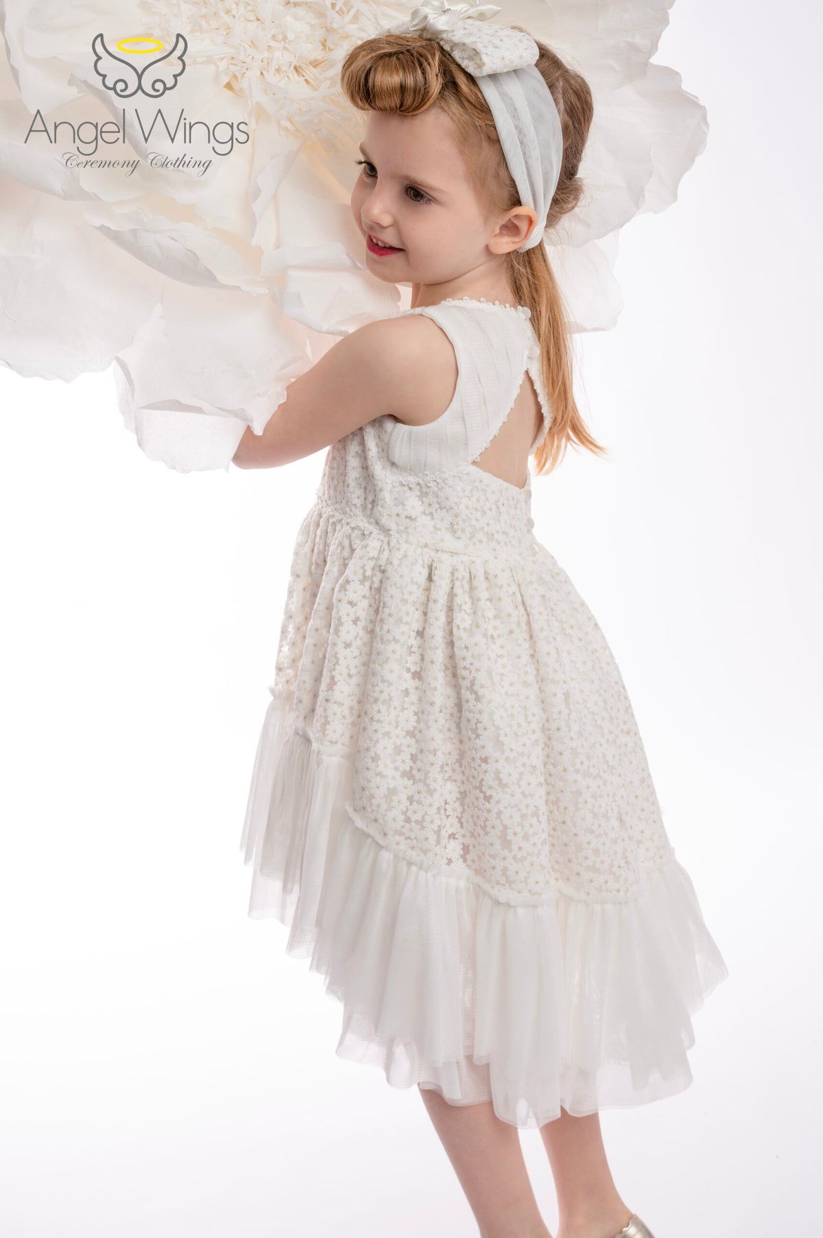 Βαπτιστικό Φόρεμα SS25 MARGARET Angel Wings