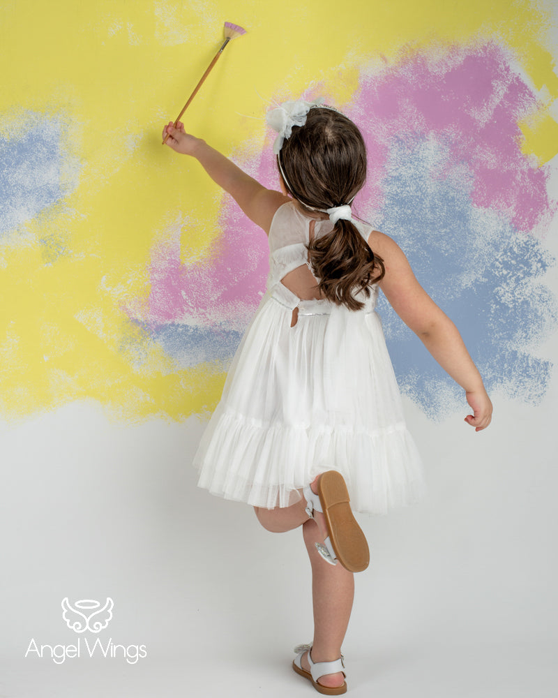 Βαπτιστικό Φόρεμα SS25 SYLVIE Angel Wings