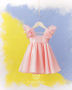 Βαπτιστικό Φόρεμα SS25 BRIGITTE pink Angel Wings
