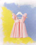 Βαπτιστικό Φόρεμα SS25 BRIGITTE pink Angel Wings