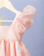 Βαπτιστικό Φόρεμα SS25 BRIGITTE pink Angel Wings