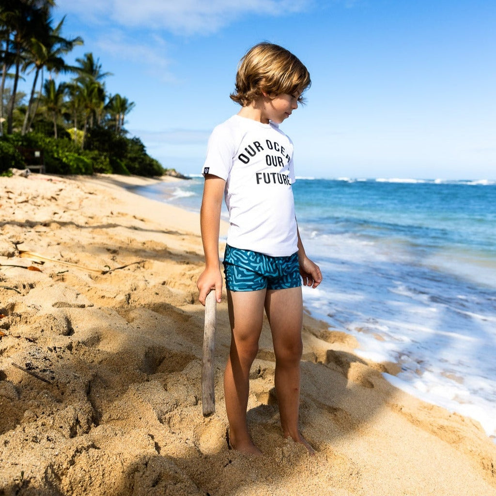 Μαγιό μπλούζα Beach and Bandits OUR OCEAN TEE