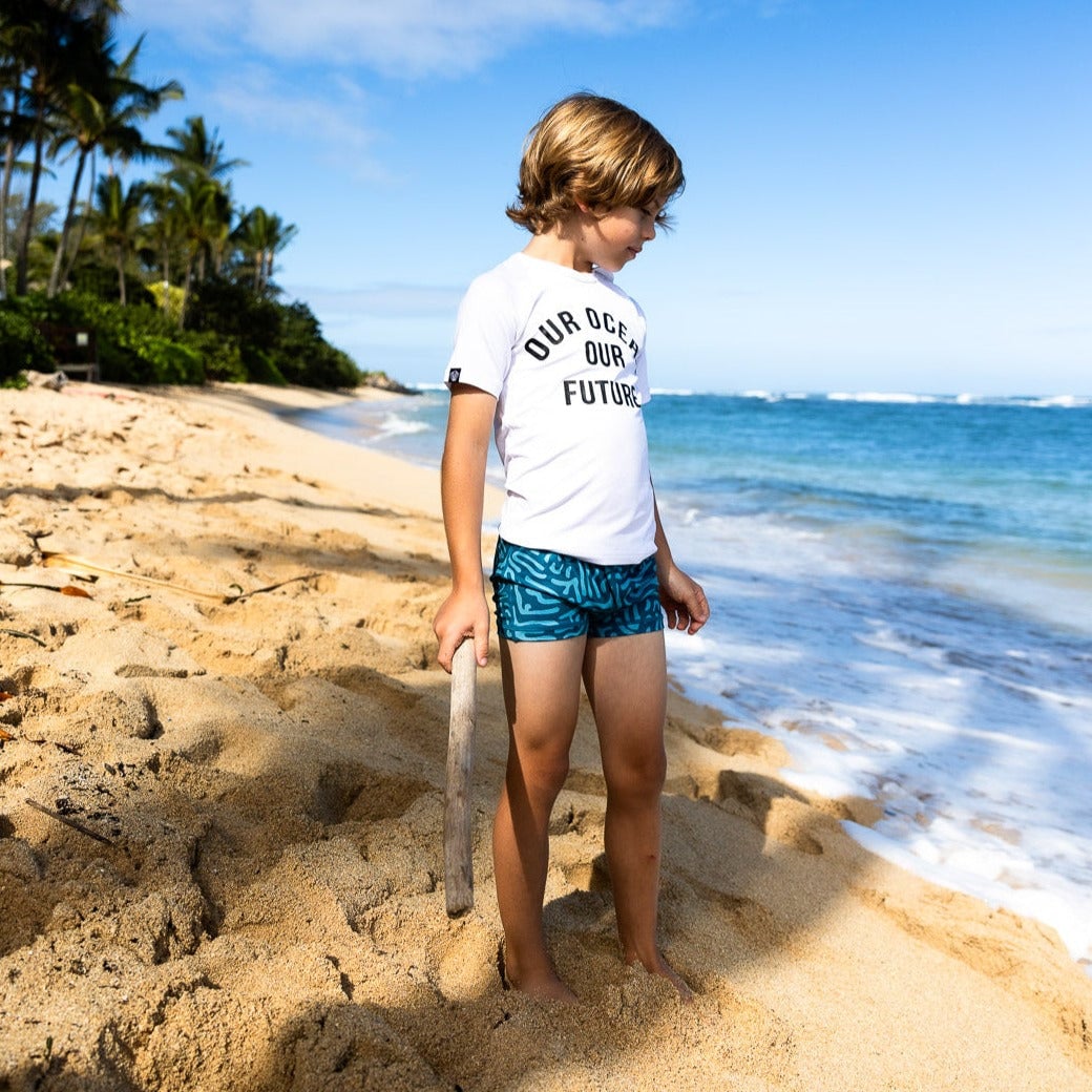 Μαγιό μπλούζα Beach and Bandits OUR OCEAN TEE