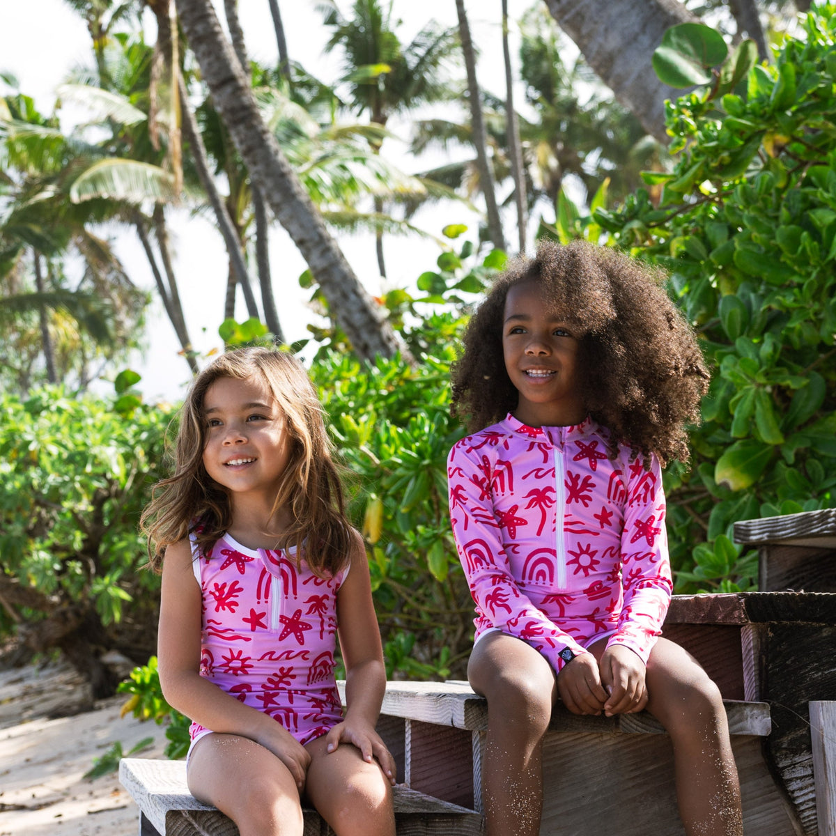 Μαγιό Θαλάσσης Beach&Bandits TROPICAL VIBES PINK SWIMSUIT