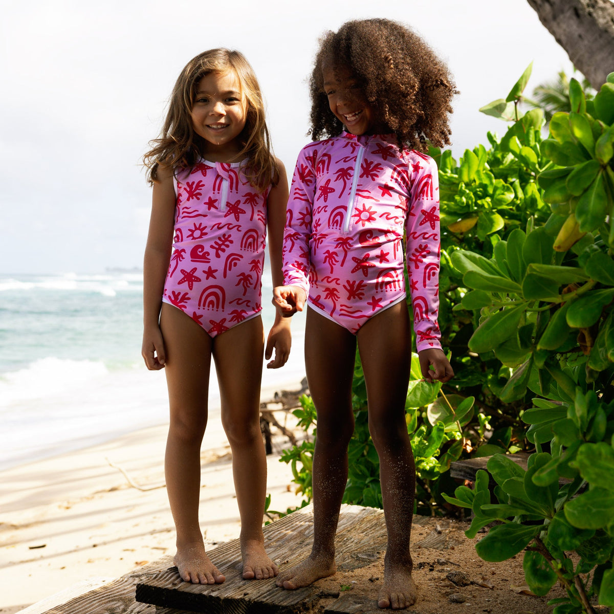 Μαγιό Θαλάσσης Beach&Bandits TROPICAL VIBES PINK SWIMSUIT