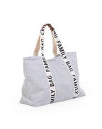 Τσάντα Αλλαγής Childhome Family Bag Signature Canvas Off White