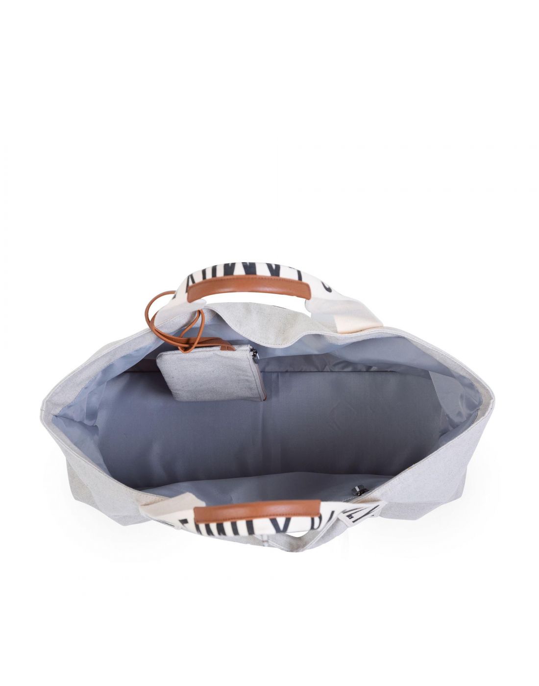 Τσάντα Αλλαγής Childhome Family Bag Signature Canvas Off White