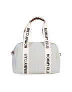 Τσάντα αλλαγής Childhome Mommy Club Signature Canvas Off White