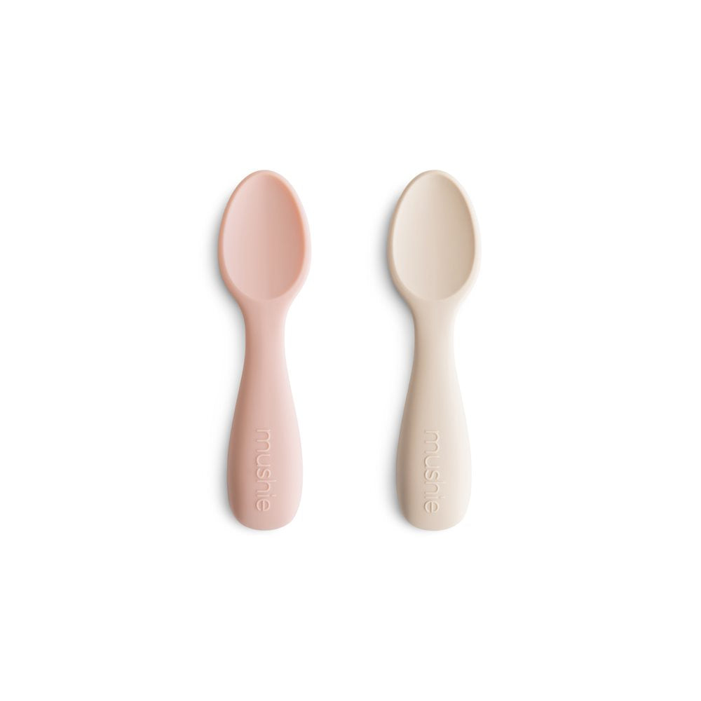 Βρεφικό Κουτάλι Σιλικόνης 2-Pack - Blush/Shifting Sand