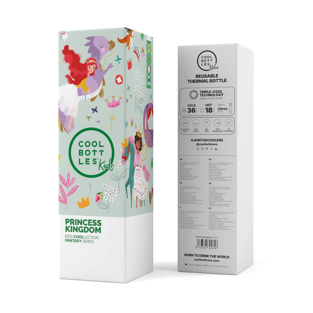 COOL BOTTLES Ανοξείδωτο μπουκάλι Πριγκίπισσες 350ml