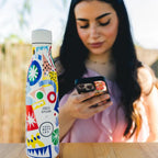 COOL BOTTLES Ανοξείδωτο μπουκάλι-θερμός Electric Garden 500ml