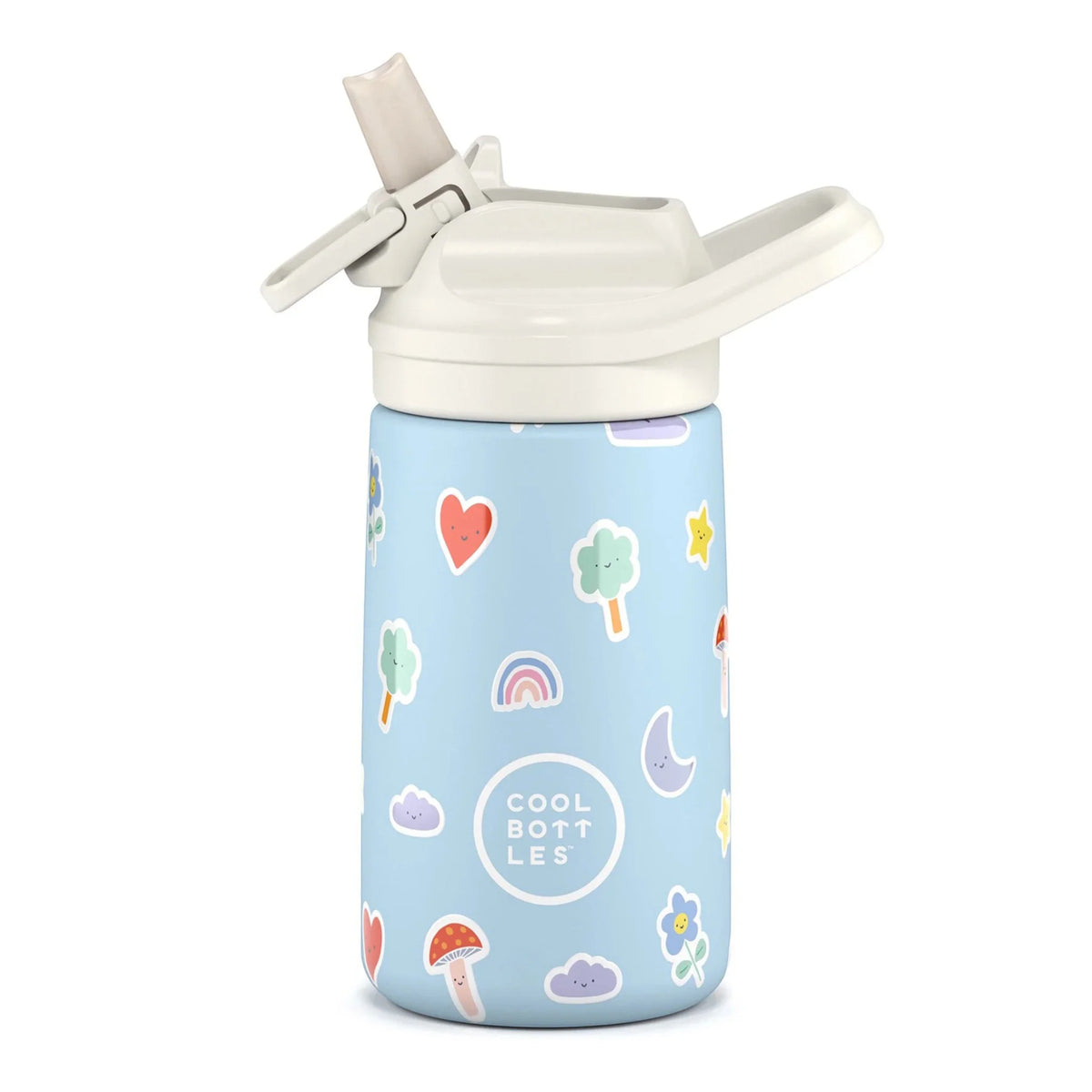 COOL BOTTLES Ανοξείδωτο παιδικό παγούρι Χρωματιστά Σύννεφα 350ml