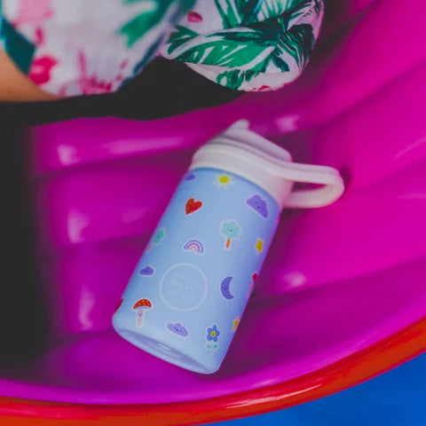 COOL BOTTLES Ανοξείδωτο παιδικό παγούρι Χρωματιστά Σύννεφα 350ml