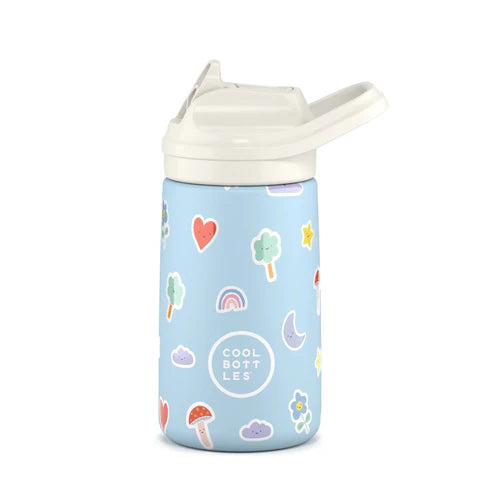 COOL BOTTLES Ανοξείδωτο παιδικό παγούρι Χρωματιστά Σύννεφα 350ml