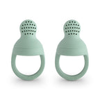 Mushie Silicone Fresh Food Feeder 2pack Cambridge Blue