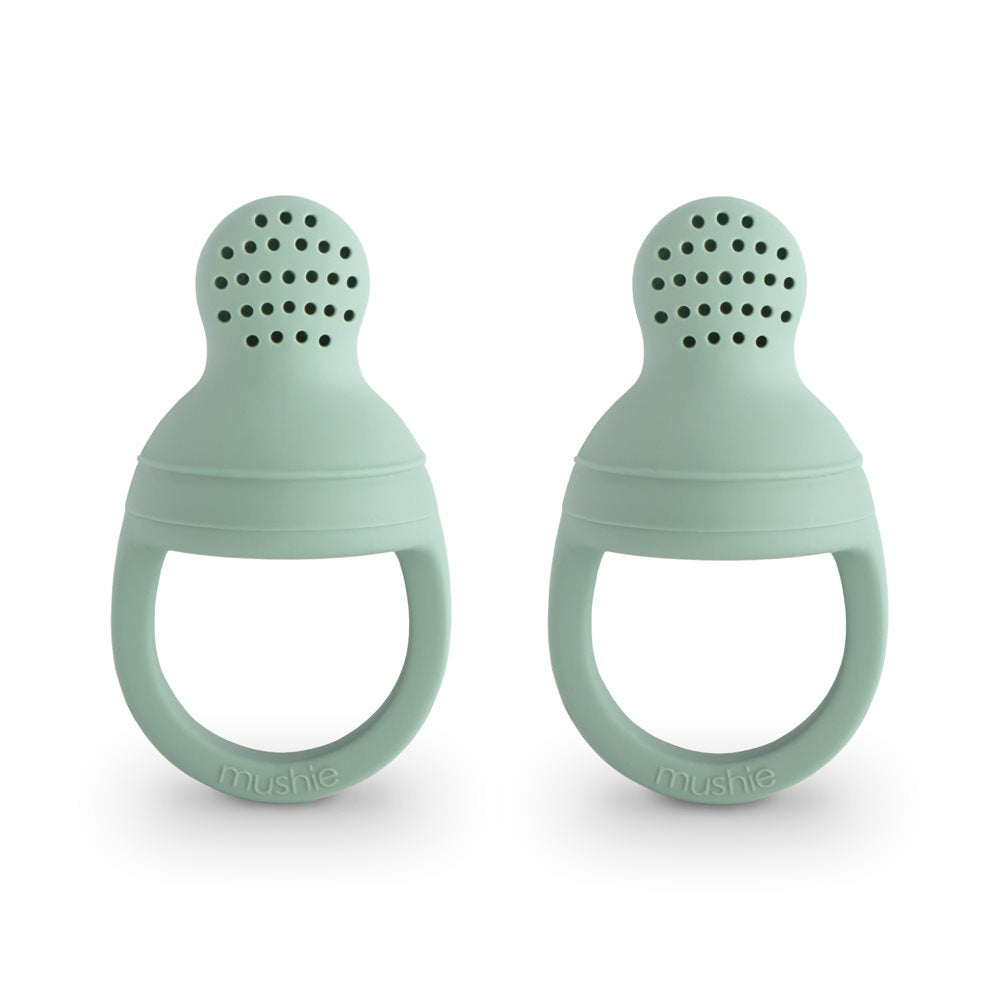 Mushie Silicone Fresh Food Feeder 2pack Cambridge Blue