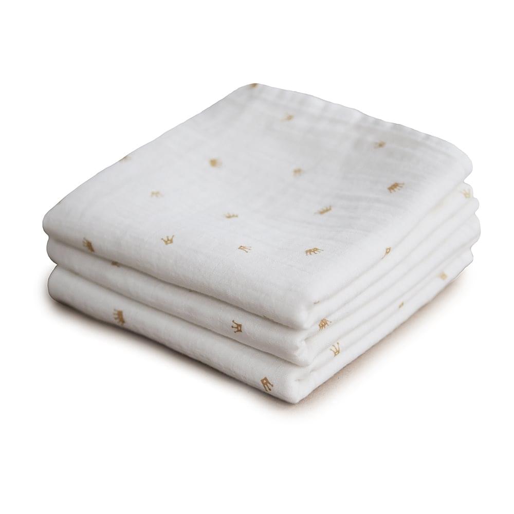 Mushie Μουσελίνες 3-Pack  Crowns