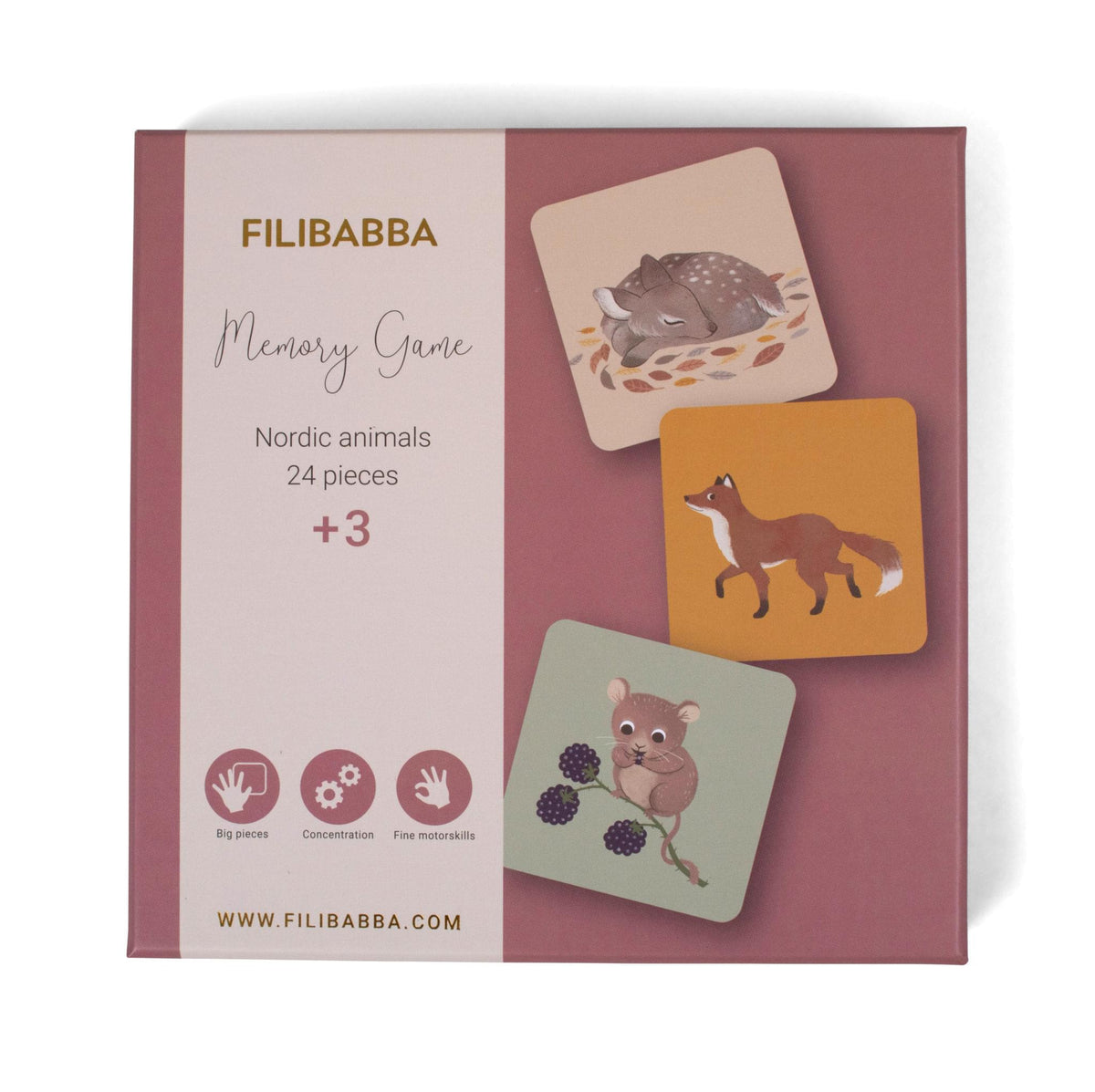 Παιχνίδι Μνήμης Nordic animals Filibabba