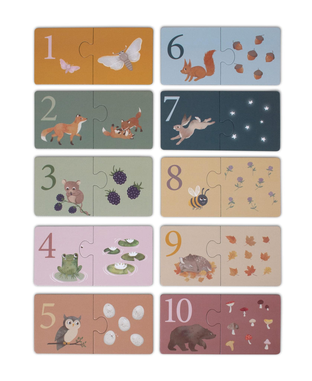 Παζλ Αριθμών Nordic animals Filibabba