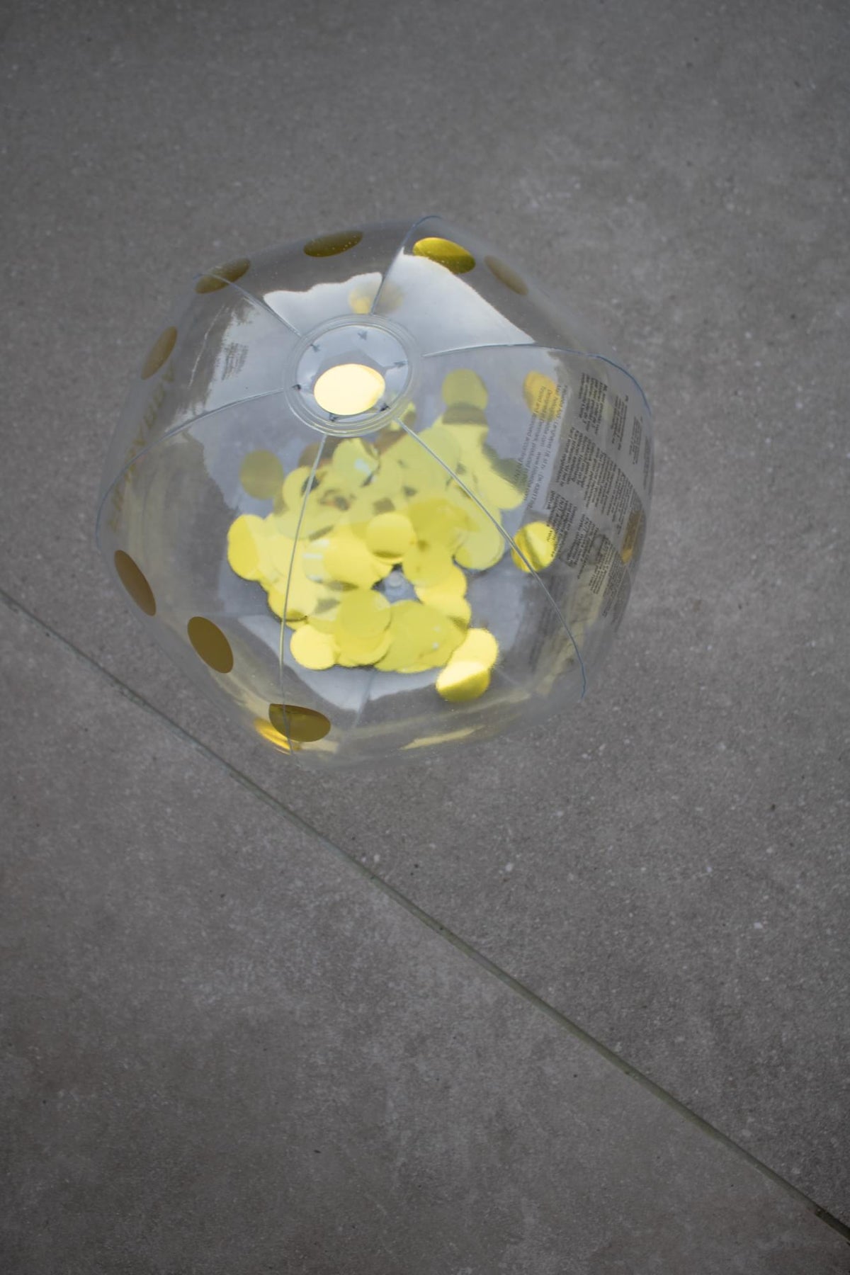 Φουσκωτή Μπάλα Filibabba Gold Confetti