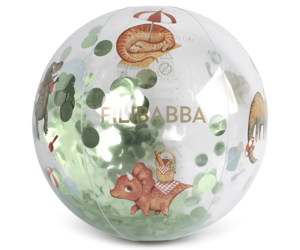 Μπάλα Θαλάσσης Filibabba Dino Beach Confetti