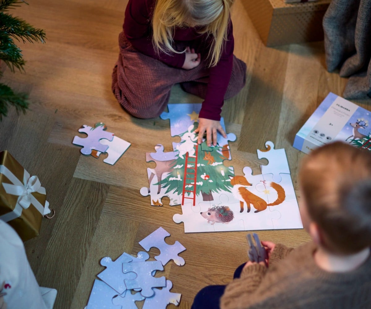 Filibabba Puzzle with 30pcs Wonderful Winter Forest Friends