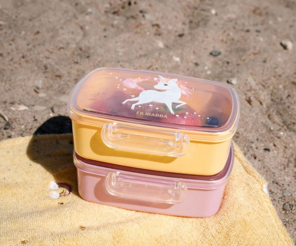 Filibabba Δοχεία Φαγητού 2 Pack Unicorn Shores