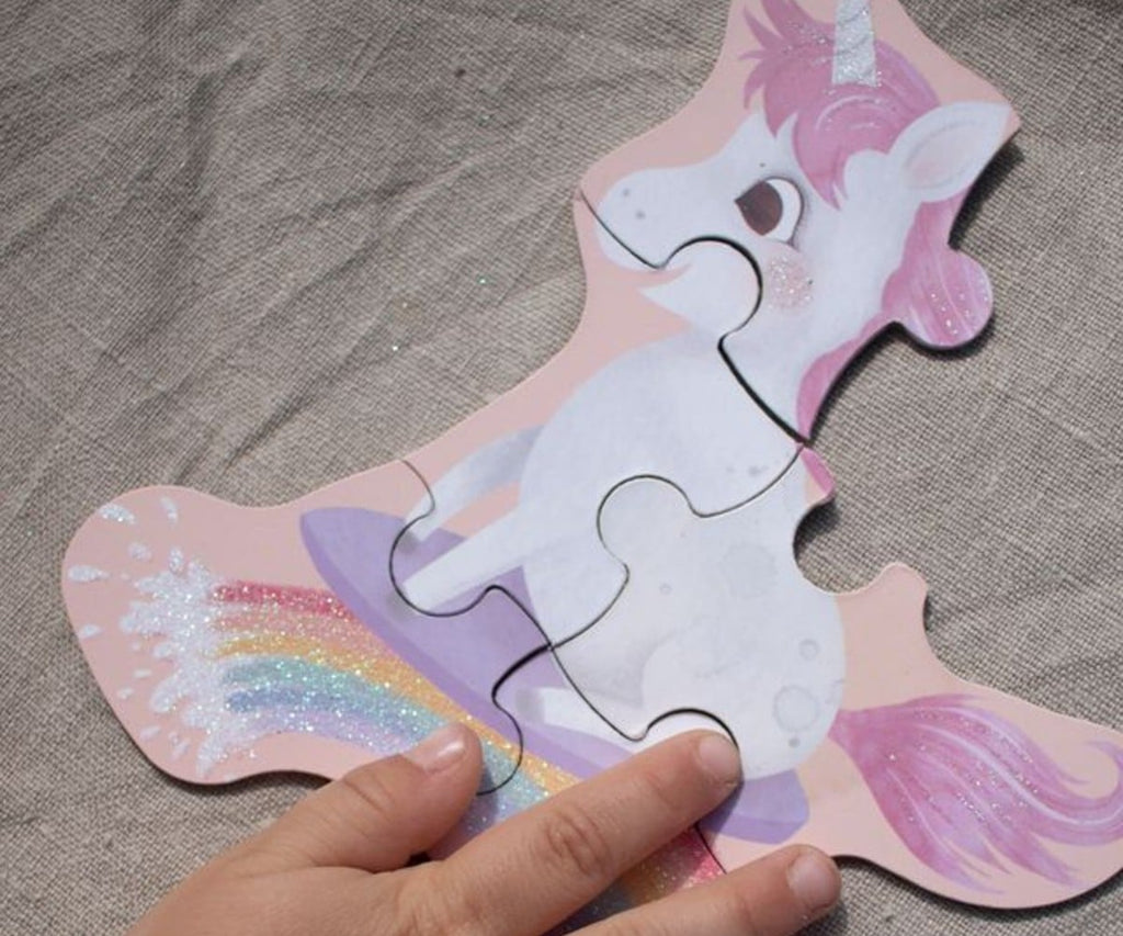 Filibabba Set of 7 Puzzles Unicorn Shores