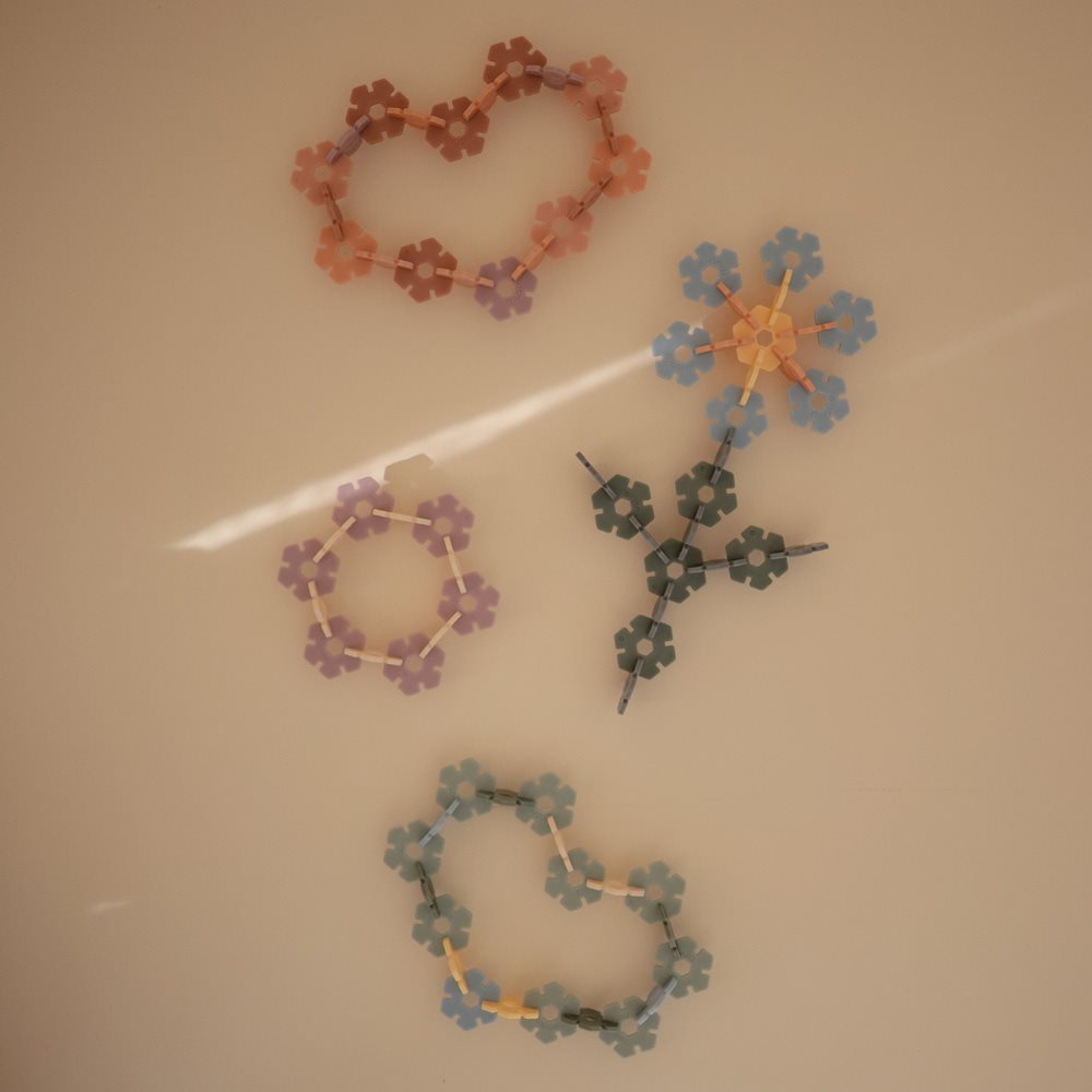 Mushie ​​HEX Connect Building Toy Set​