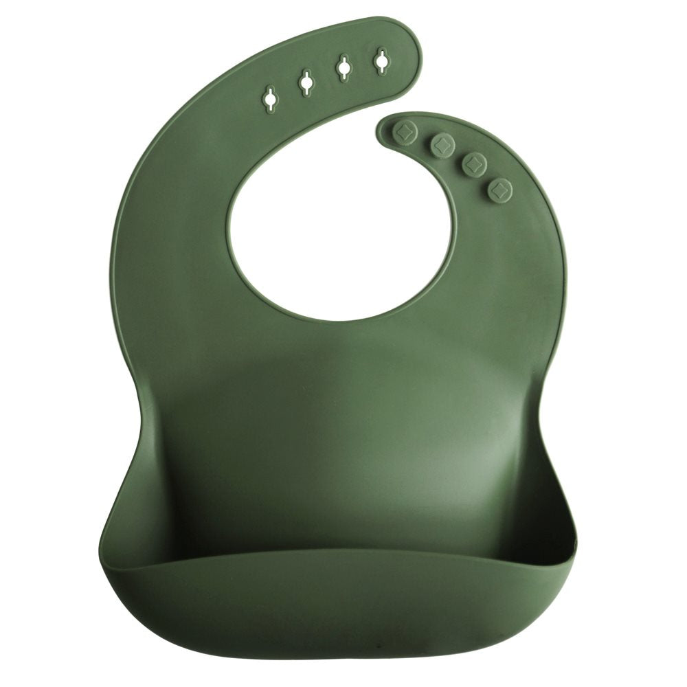 Σαλιάρα Σιλικόνης Mushie Forest Green