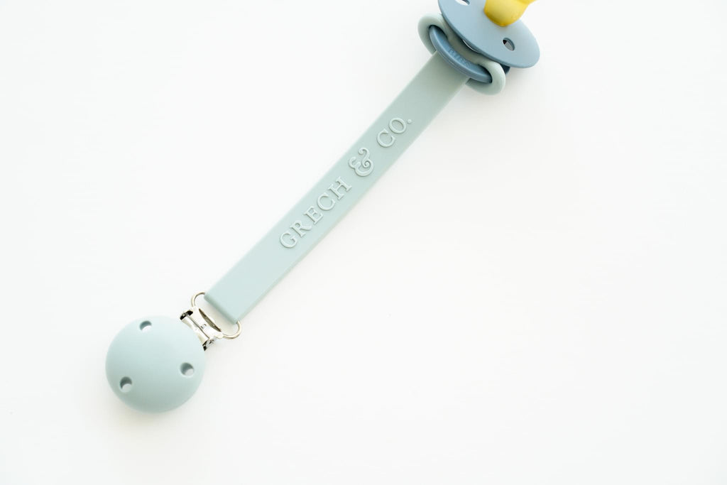 Κλιπ Πιπίλας Σιλικόνης Grech And Co Light Blue