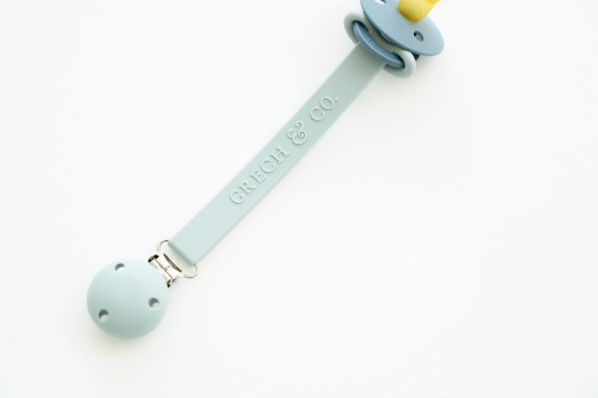 Κλιπ Πιπίλας Σιλικόνης Grech And Co Light Blue