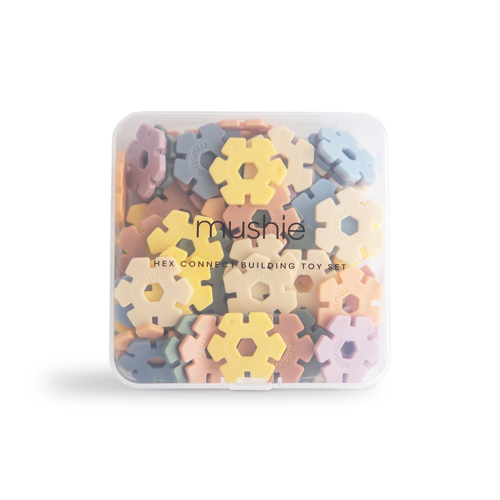 Mushie ​​HEX Connect Building Toy Set​
