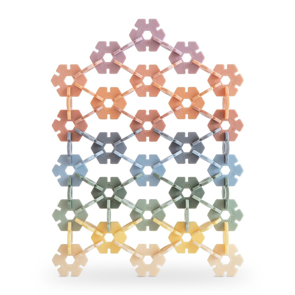 Mushie ​​HEX Connect Building Toy Set​