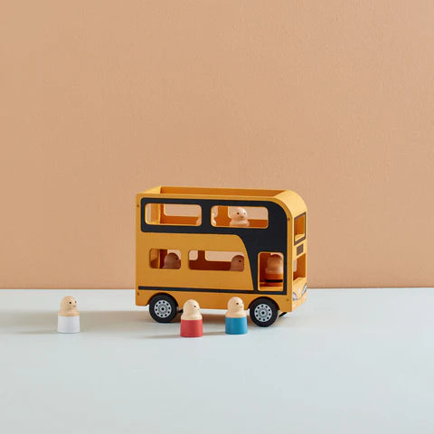 KIDS CONCEPT Ξύλινο double decker λεωφορείο με φιγούρες AIDEN