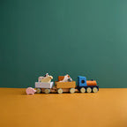 KIDS CONCEPT Ξύλινο τρενάκι με ζώα της φάρμας AIDEN