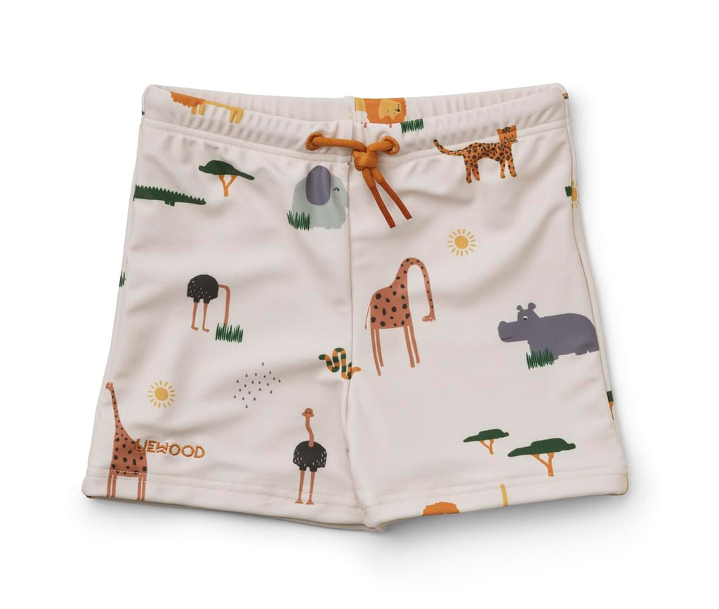 Μαγιό Ελαστικό Οικολογικό Liewood Otto Safari Sandy Mix