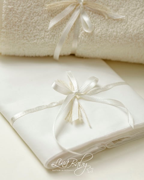 Λαδόπανα Βάπτισης Lina Baby Simple & Elegant