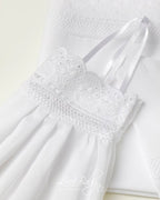 Λαδόπανα Βάπτισης Lina Baby Broderie Anglaise