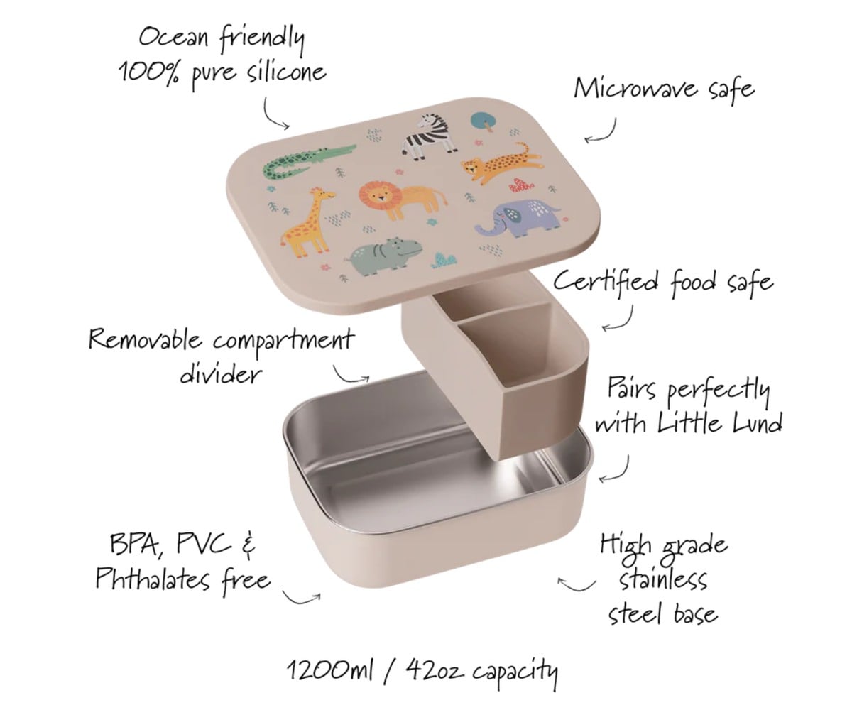 Little Lund Lunch Box 1200ml Safari